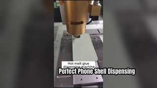 automatic dispensing machine with hotmelts for mobile phone shell